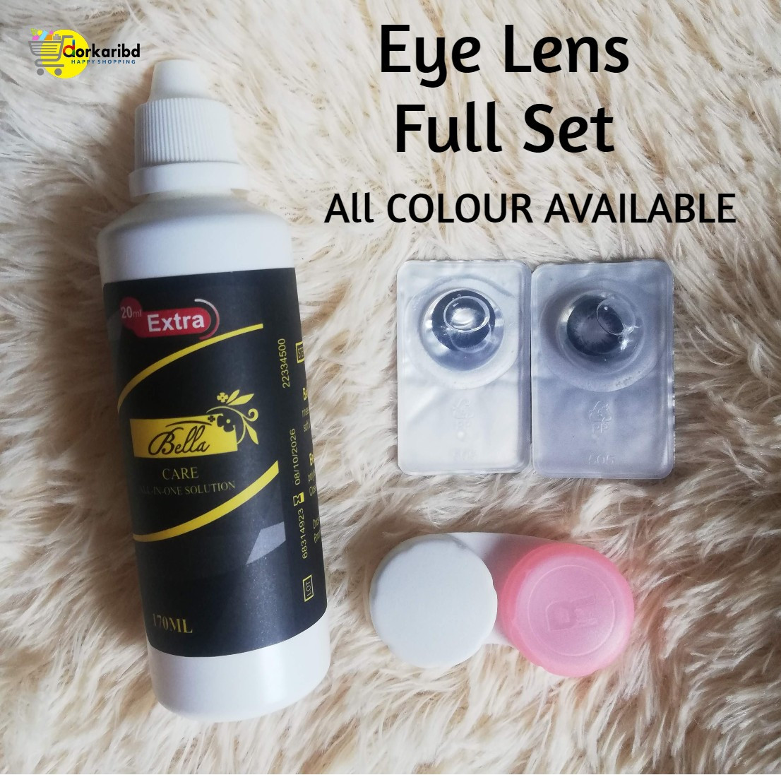 Contact Lens Bella Solution Water 150ml , Lens Water, Lens Solution Sb combo