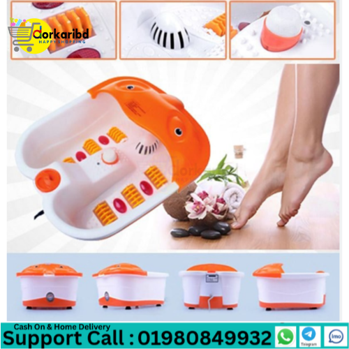 Foot Massager Feet Roller Vibration Detox Heat Pedicure Massage  Full-automatic Massage Heating Roller Massager Safe Bucket Constant Basin