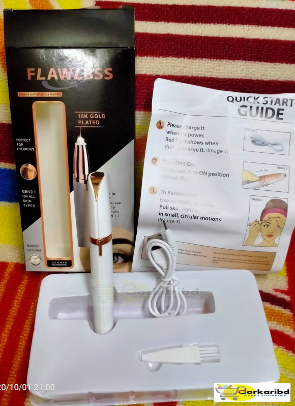 Flawless Electric Eyebrow Removal Trimmer Rechargeable