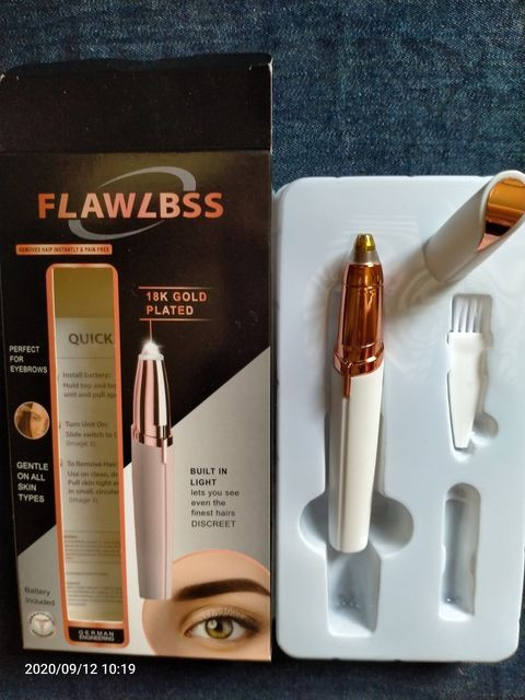 Flawless Electric Eyebrow Removal Trimmer Battery