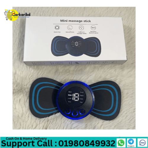 8 Modes 19 Gears Electric Pulse Neck Massager Cervical Back Muscle Relieve Tool Shoulder Leg Body Mini Massage Relax Cushion Acupuncture Therapy Body Slimming & Electric Massagers -1 PCS