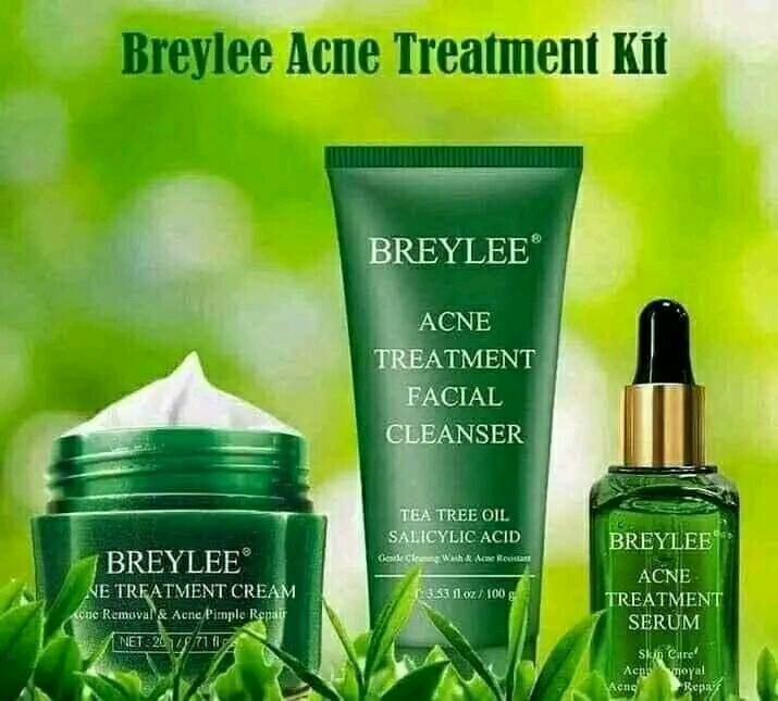 Breylee Acne Treatment Cream and Serum and Facial Cleanser  (Combo Offer 3 )