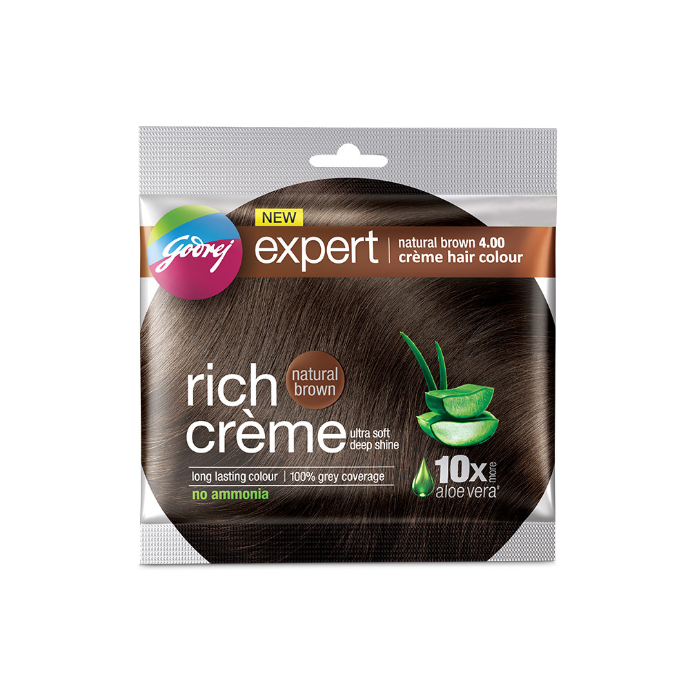 Godrej Expert Rich Crème Hair Color Natural Brown-20gm
