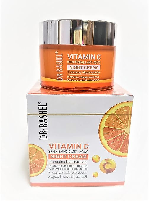 Dr.Rashel Vitamin C Face Night Cream With Niacinamide and Collagen | Moisturizer | Anti-Aging | Lift & Firming Skin size -50gm  Code: 21879069