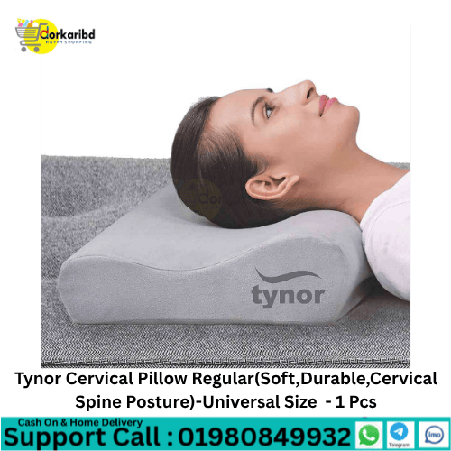 Tynor Cervical Pillow Regular(Soft,Durable,Cervical Spine Posture)-Universal Size  - 1 Pcs