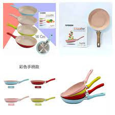 Non-Stick Frying Pan 16CM Marble Coating and Silicone handle - Fry Pan
