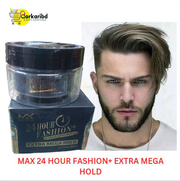 Hair Wax MAX 24 HOUR FASHION+ EXTRA MEGA HOLD Extra Hold Hair  Professional Salon Barber Hair Styling