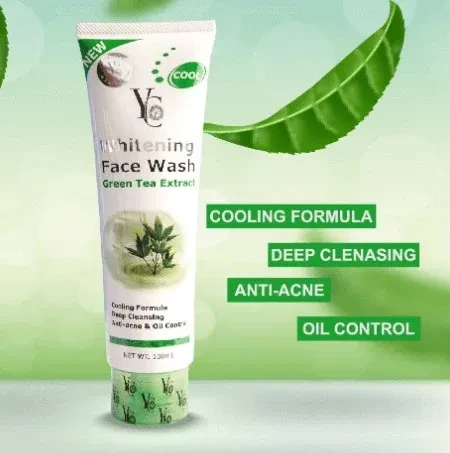YC Green Tea Whitening Face Wash 100 Ml