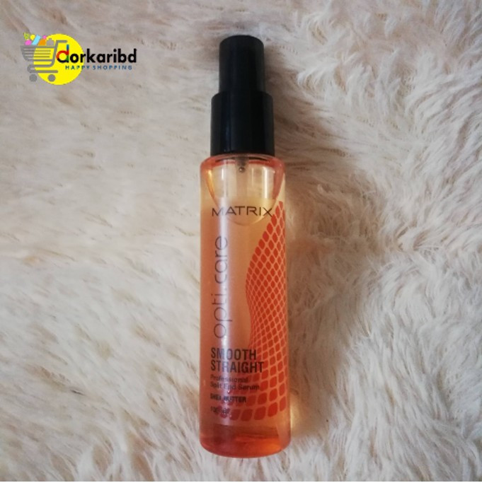 MATRIX Opti.Care Professional ANTI-FRIZZ Hair Serum | For 5X Split End Protection | with Shea Butter-100ml    )