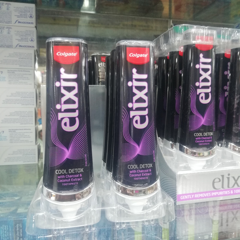 Colgate Elixir Cool Detox Toothpaste, 80ml, Gentle Cleaning and 10x Longer Lasting Freshness