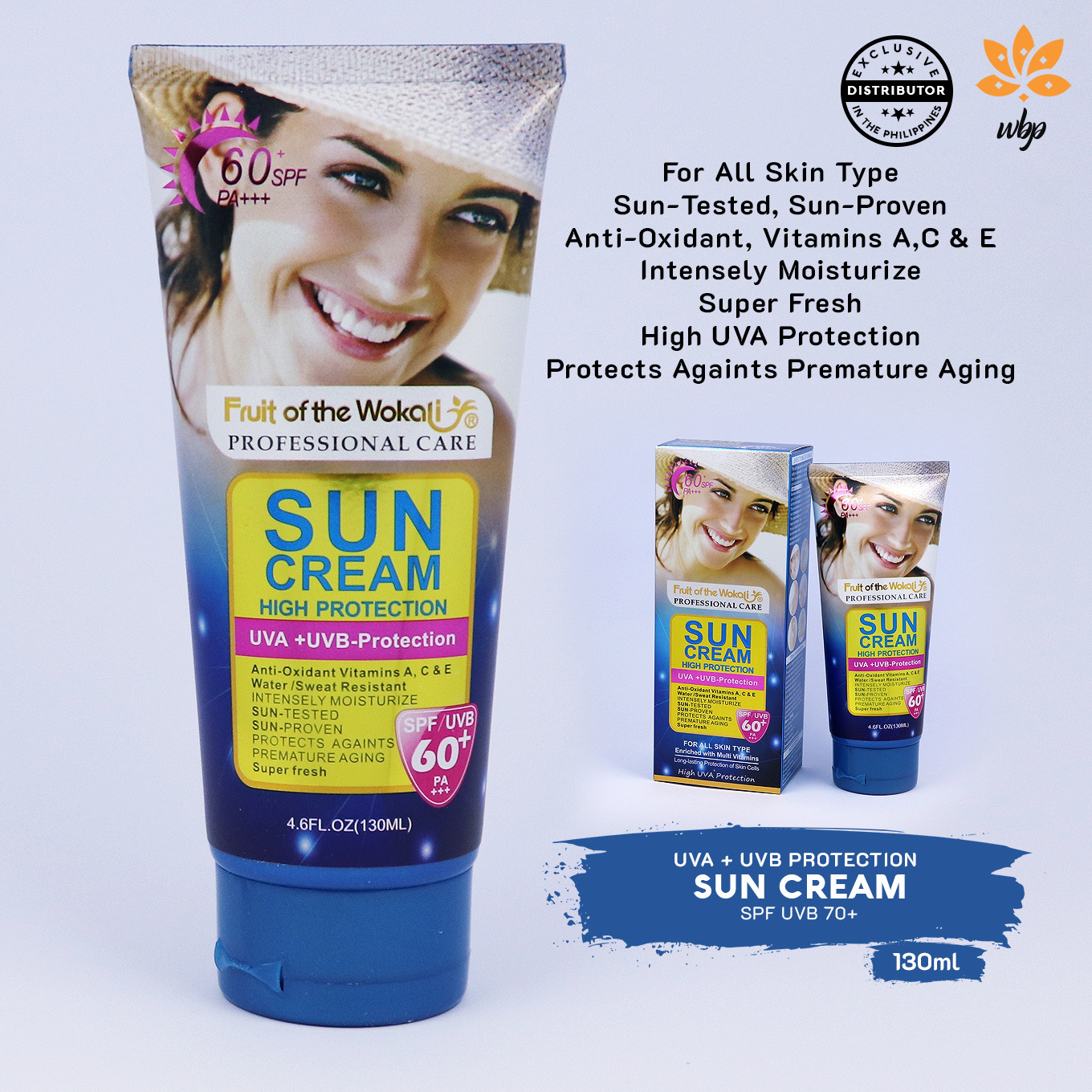 Fruits Of The Wokali Sun Cream High Protection SPF/ UVB 60+