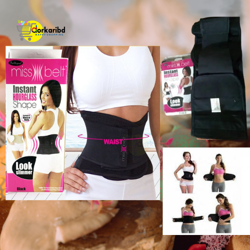 Miss Belt Double part Waist Slimming Shaper Instant Hourglass Body Shaper Slimming for women -1 PCS