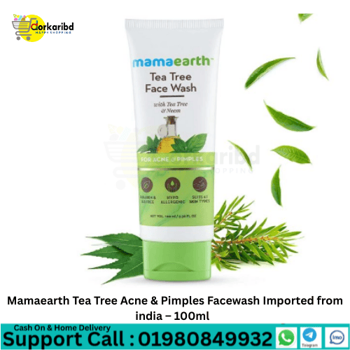 Mamaearth Tea Tree Acne & Pimples Facewash Imported from india – 100ml