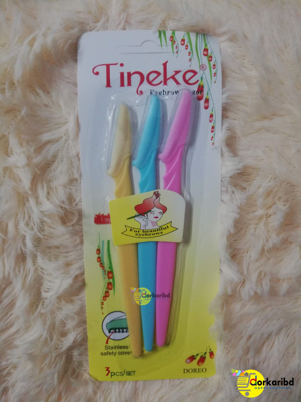 Tinkle Eyebrow Razor 3 piece Pack