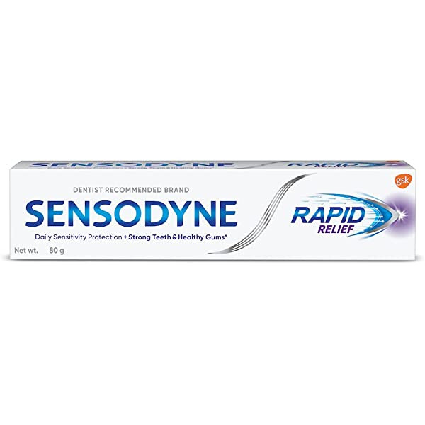 Sensodyne Toothpaste Relief help beat sensitivity fast RAPID- 160 gm INDIA