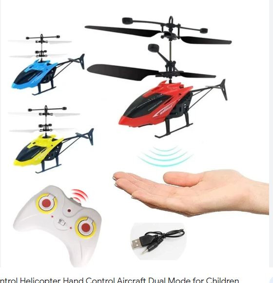 Infrared Hand Sensor Helicopter With Remote Control-Red Color
