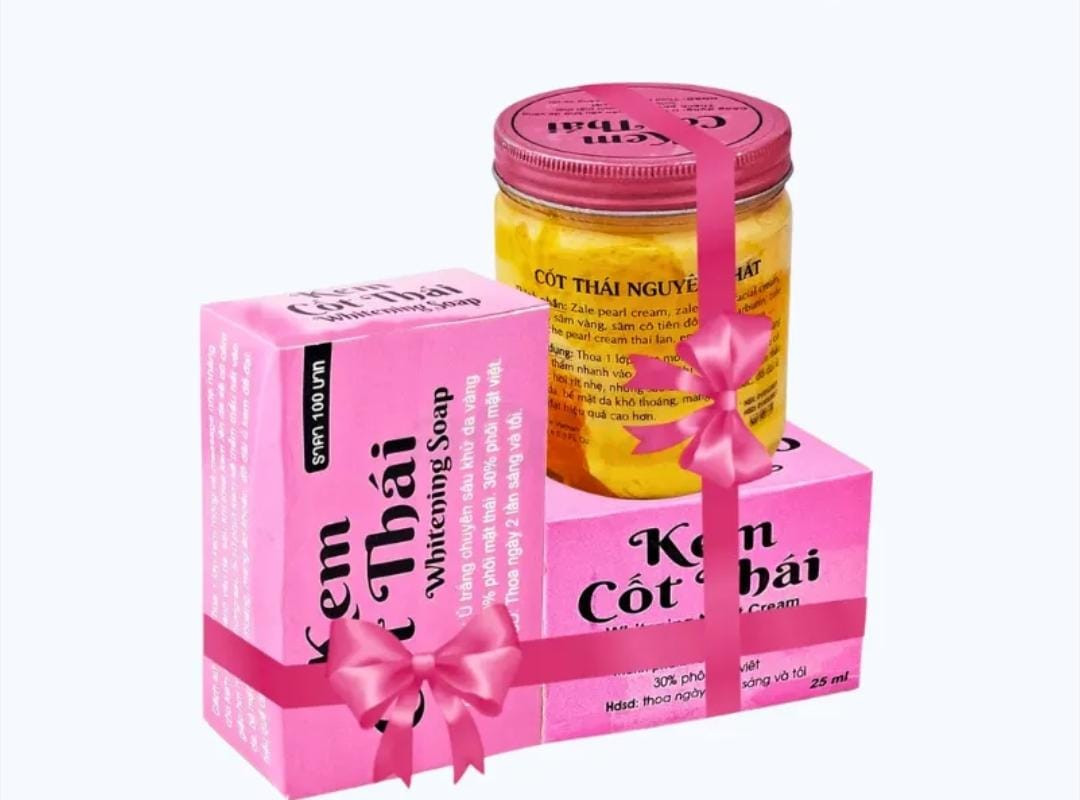 Kem Cot Thai Combo Body Cream, Night Cream and Soap - 3 pcs combo