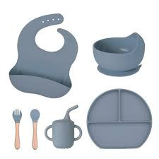 Baby Silicone feeding set সিলিকন ফিডিং সেট 6 pcs