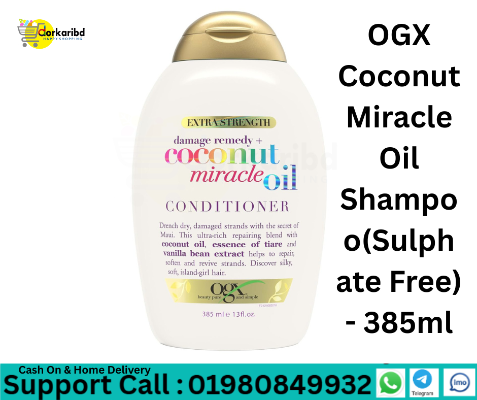 OGX Coconut Miracle Oil Shampoo(Sulphate Free) - 385ml