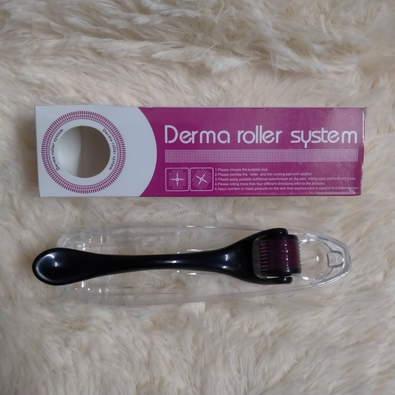 Derma Roller 0.5 mm - Black/white