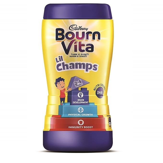 BOURNVITA Cadbury Little Champs Pro-Health Chocolate Drink, 500 gm Jar