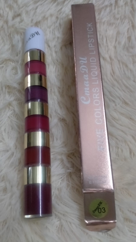 5 in 1 Lipstick Cmaadu Liquid Lip Gloss Matte Velvet 5 Color Lip Beauty Makeup Lipstick
