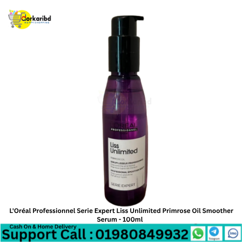 L'Oréal Professionnel Serie Expert Liss Unlimited Primrose Oil Smoother Serum - 100ml