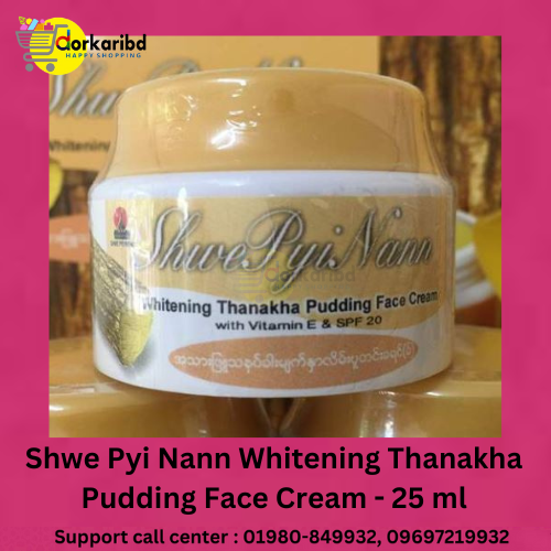 Shwepyinaan  Whitening Thanakha Pudding Face Cream - 25 ml