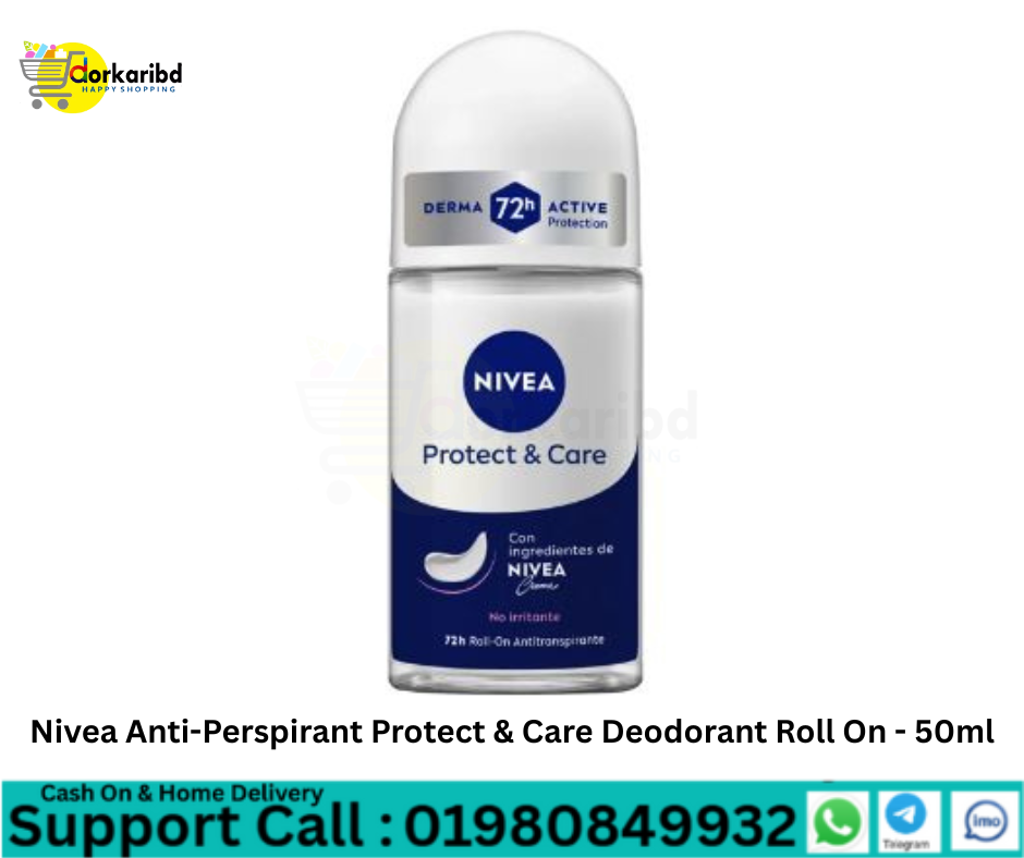 Nivea Anti-Perspirant Protect & Care Deodorant Roll On - 50ml