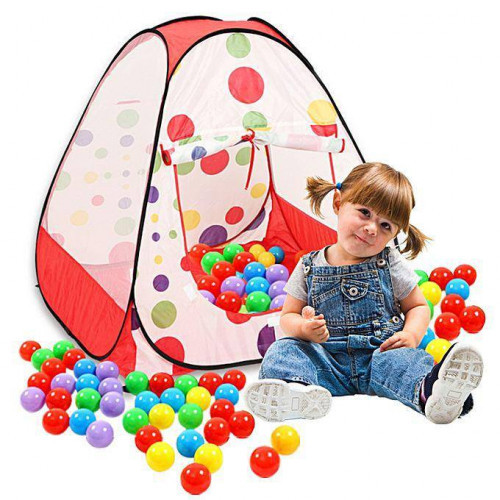 Tent House With 50 Ball Multicolor 1 pcs