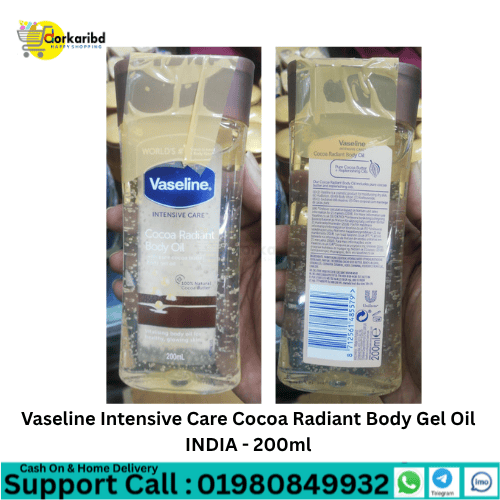 Vaseline Intensive Care Cocoa Radiant Body Gel Oil  INDIA - 200ml