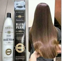 Hair Perm 100% Straightening Straight Rebounding Cream more powerful than Re-bonding Cream There are 1 bottles of 1000ml , numbered 1 -1 pcs