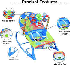 iBaby Infant to Toddler Rocker with Musical Toy Bar & Vibrations Baby Chair  Size: Maximum weight capacity : 18kgs
