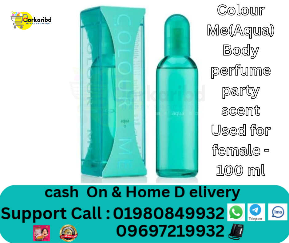Colour Me ( Aqua  ) Body perfume party scent Used for female - 100 ml
