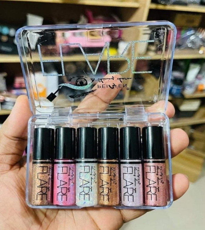 Flare 6 Pcs Glitter Eyeliner Set