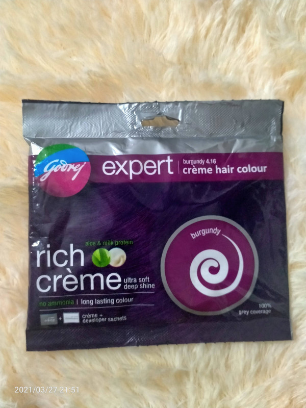 Godrej Expert Rich Crème Hair Color Burgundy -20gm INDIAN