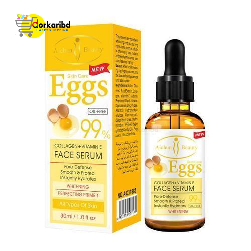 Aichun Beauty Avocado Whitening Face + Eggs 99% Collagen+Vitamin E Face Serum-30ML
