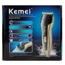 KM 5015 Professional Washable Hair Clipper Trimmer - Black and Golden
