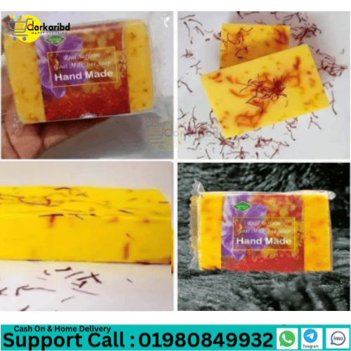 Hand Made Real Saffron Goat Milk Bar Soap -  90g