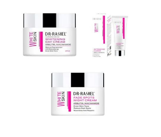 Dr. Rashel Skin Whitening Day Cream And Night Cream And Face serum COMBO 3 PCS