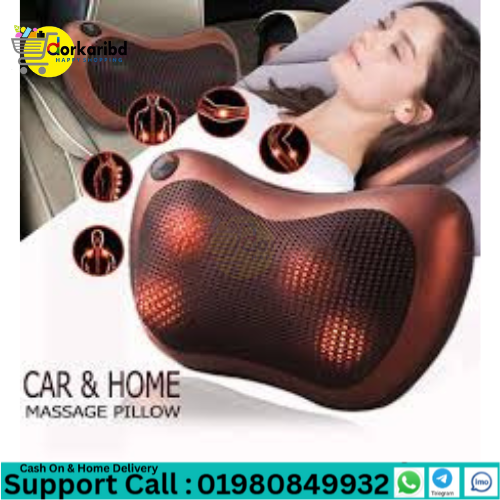 Massage Pillow For Car And Home Shoulder Back Waist Massage Pillow - 1 pcs