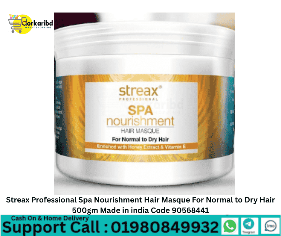 Streax Professional Spa Nourishment Hair Masque For Normal to Dry Hair 500gm Made in india Code 90568441