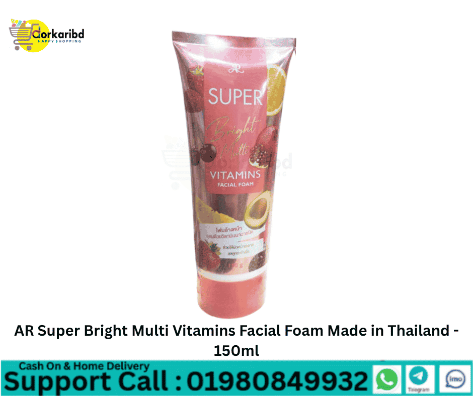AR Super Bright Multi Vitamins Facial Foam Made in Thailand - 150ml
