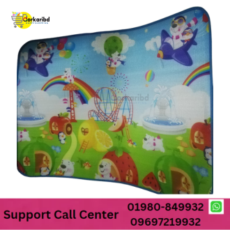 Baby Floor Mat Kids Play Learning Playmat Large -size 47×35inch.-ulticolor