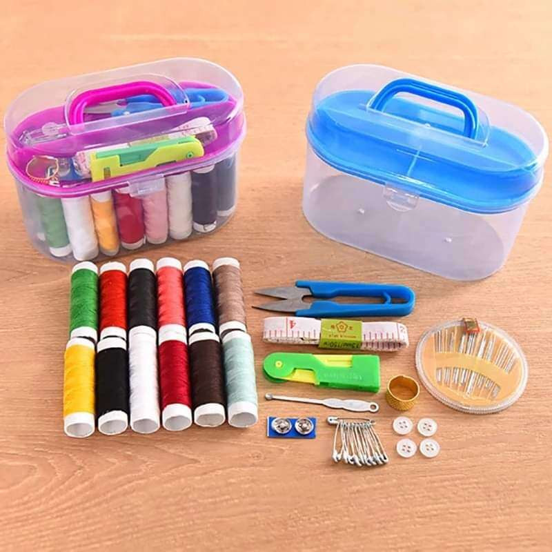Sewing Kit Needle Box Set 10 in 1 Household Sewing Tools Portable Sewing Kit