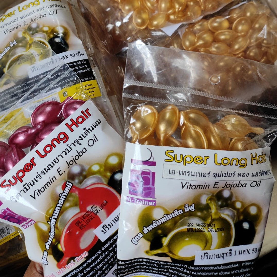 Super long Hair Capsule Vitamin E Jojoba Oil  Code: 96194907